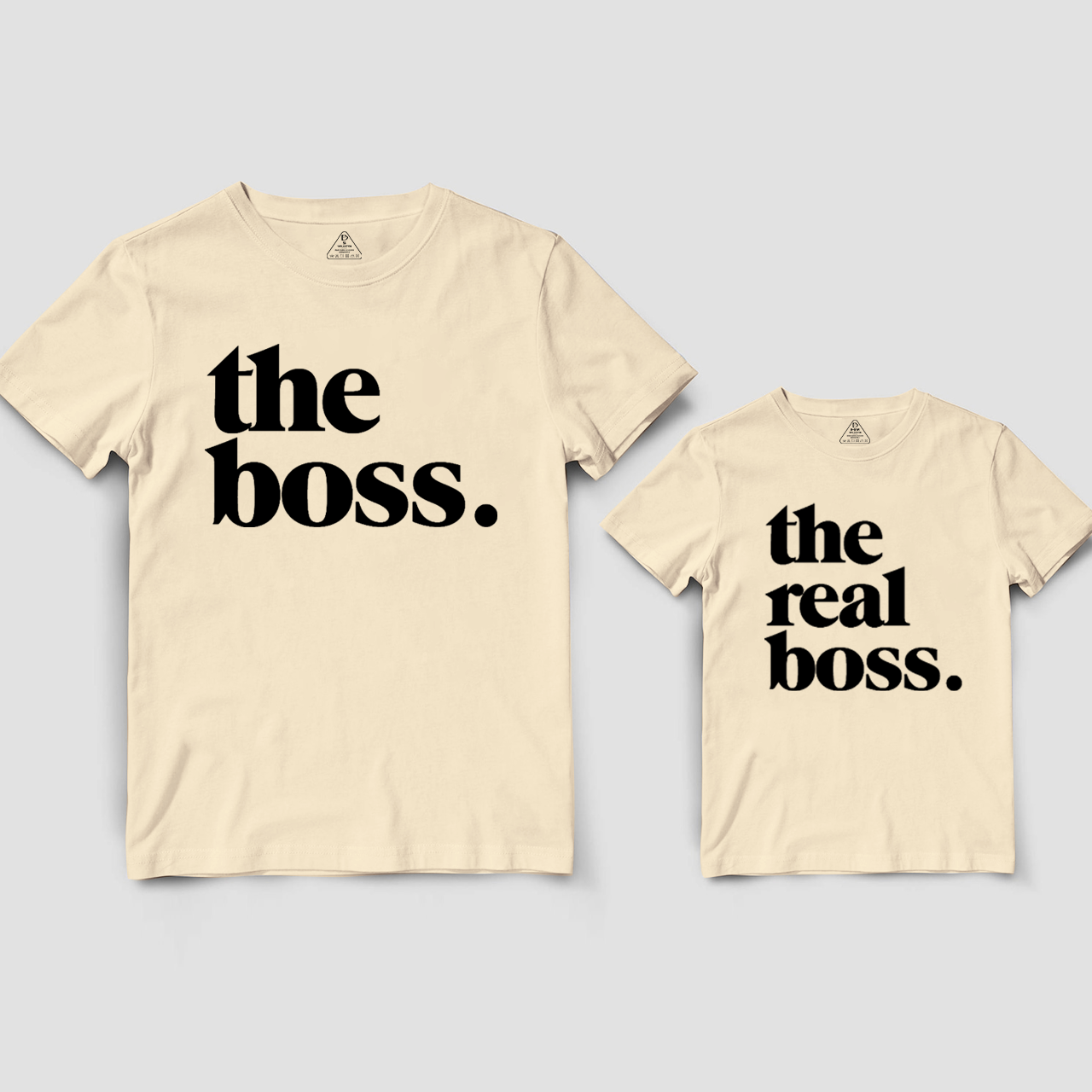 The Boss The Real Boss Dad&Me Matching Shirts