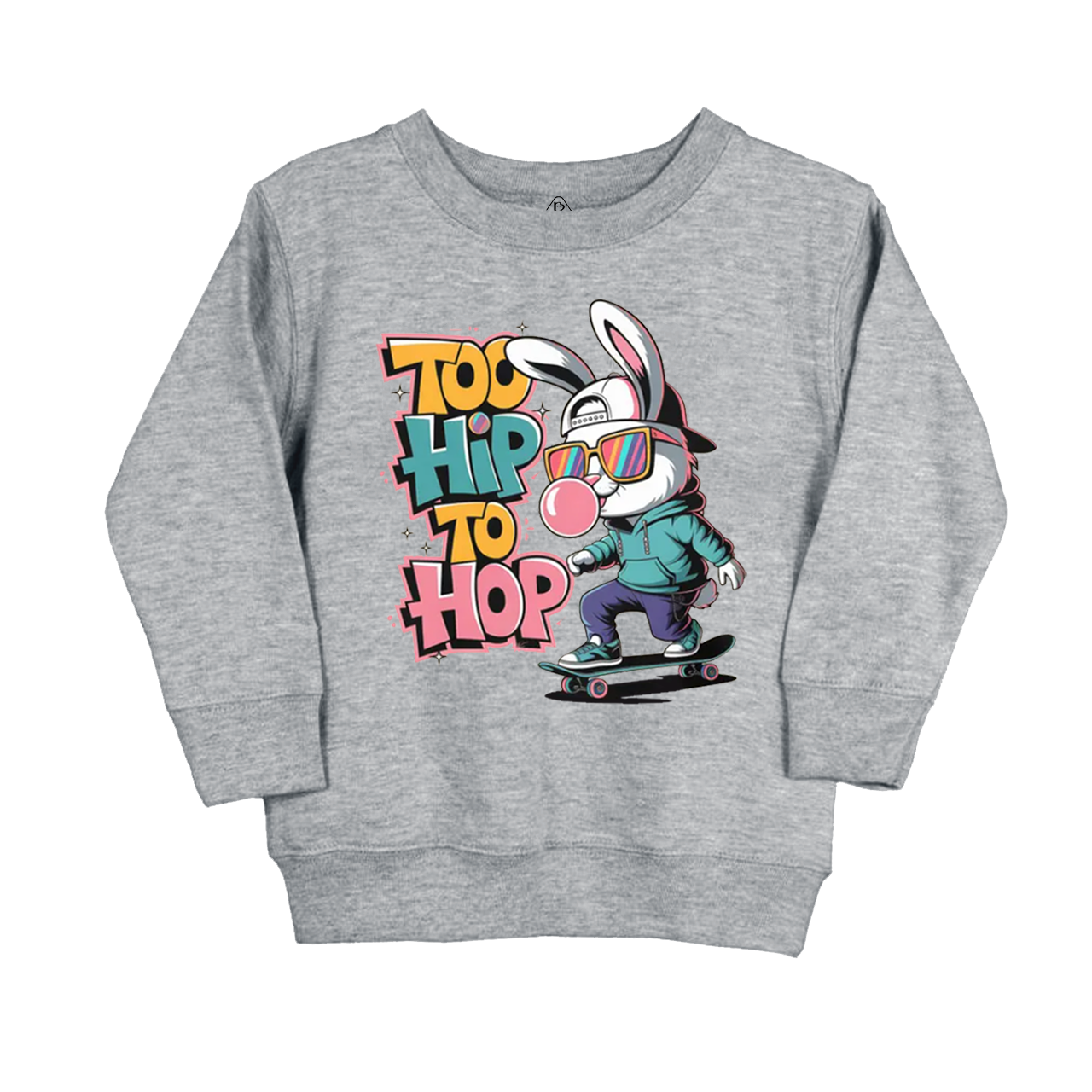 Skateboarding Bunny Kid's Sweatshirt