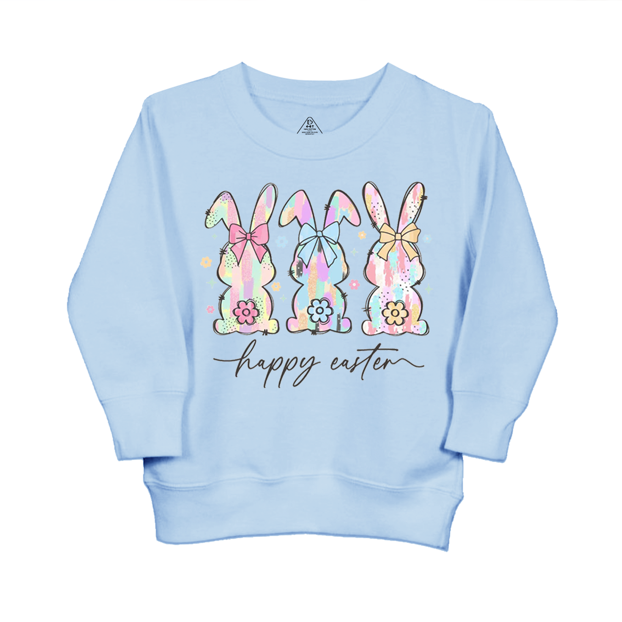 Colorful Easter Bunny Trio Kid's Sweatshirt