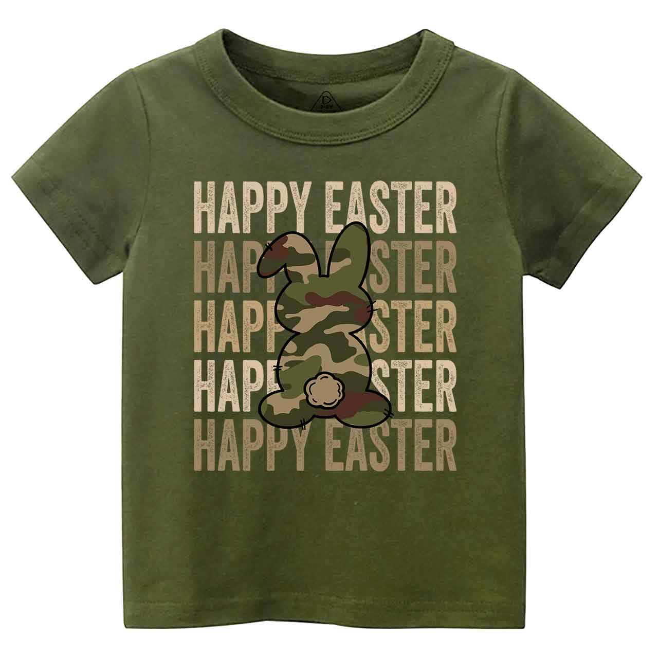 Easter Camouflage Happy Bunny Toddler&Kid's Tees Beepumpkin