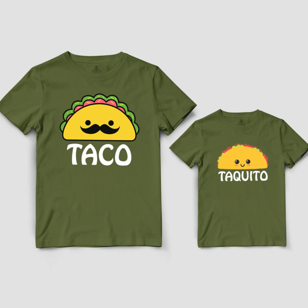 Taco And Taquito Dad&Me Matching Shirts