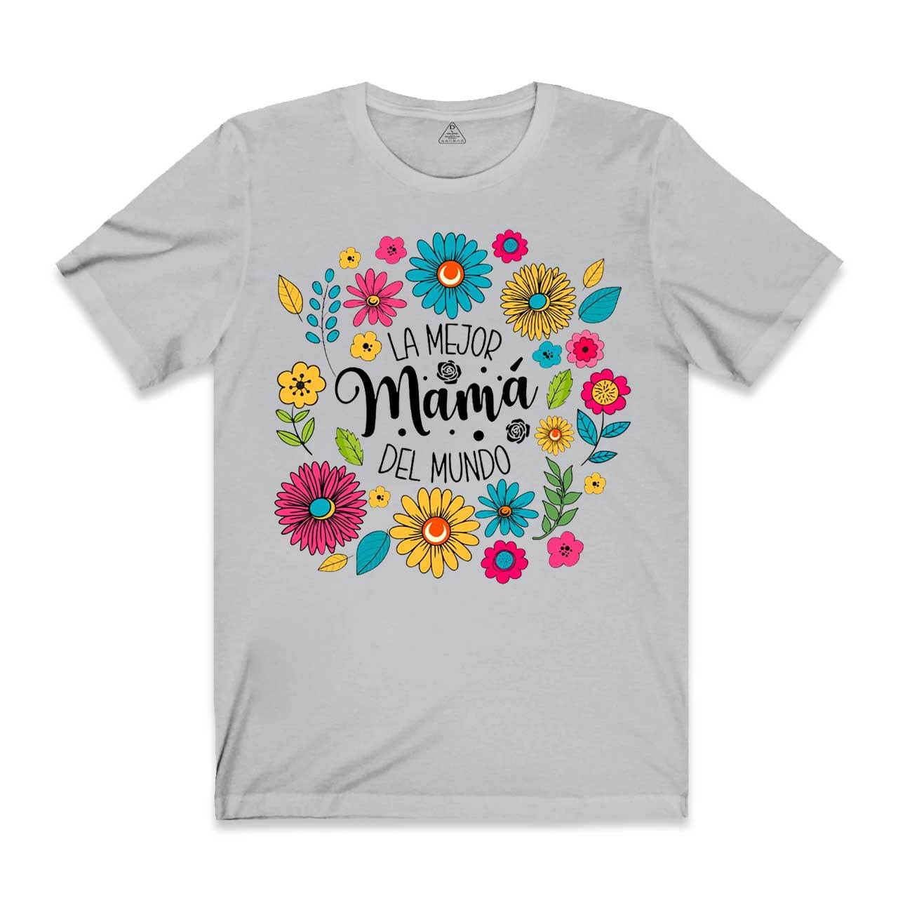 La Mejor Mama Del Mundo Floral T-Shirts 