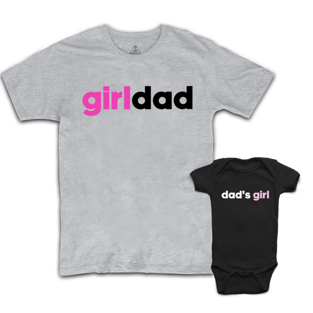 GirlDad BoyDad Matching T-Shirts For Dad&Me