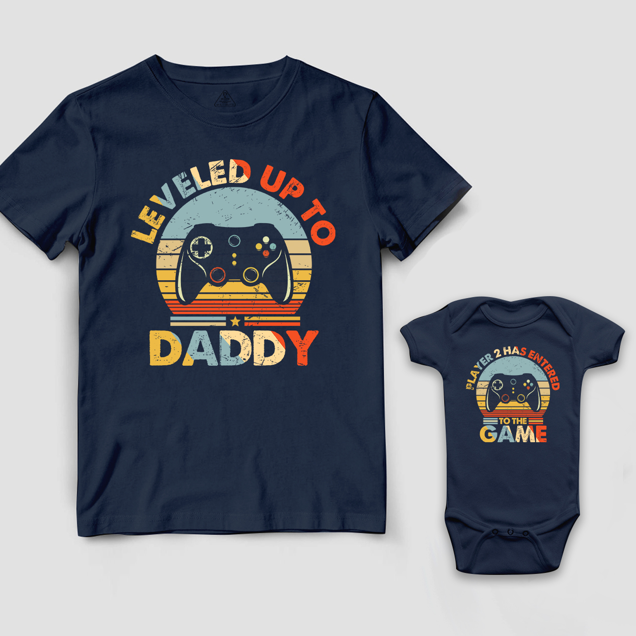 Leveled Up To Player 2 Entered The Game Matching Shirts