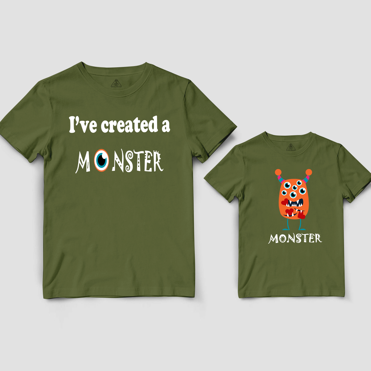 Created a Monster Matching Dad and me Shirt