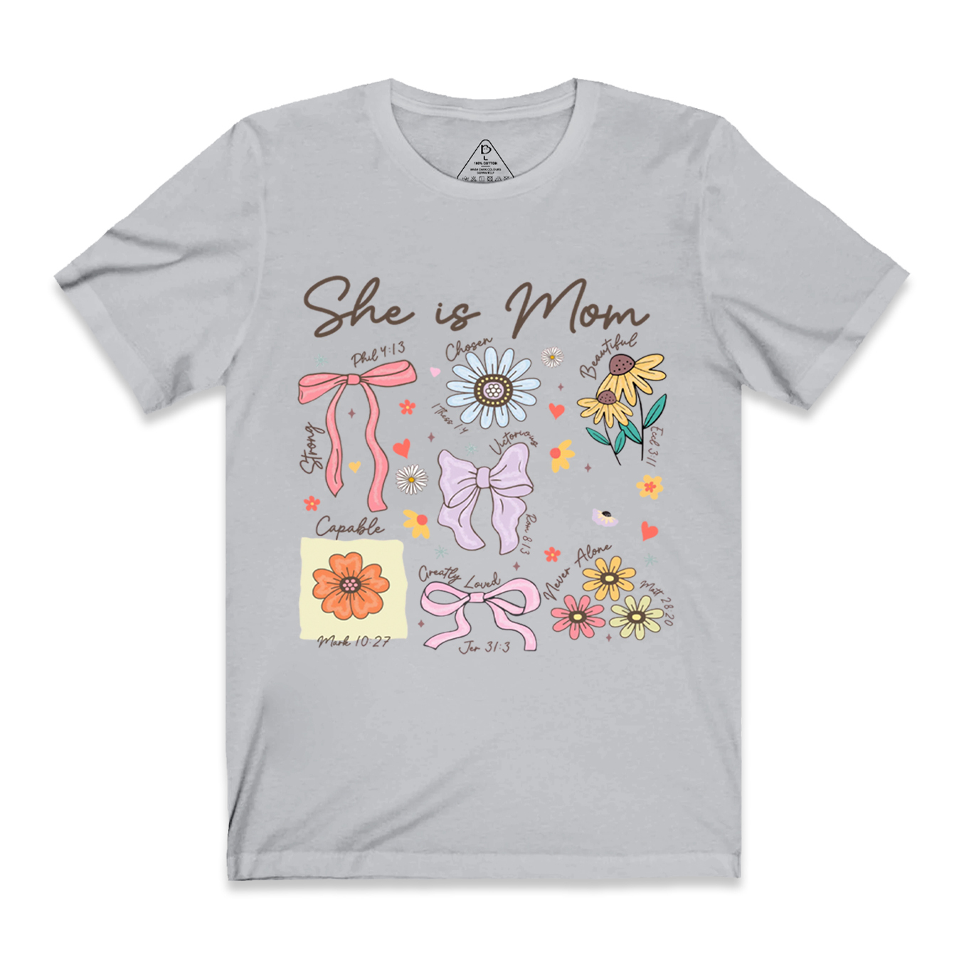 She is Mom Boho Floral T-Shirts