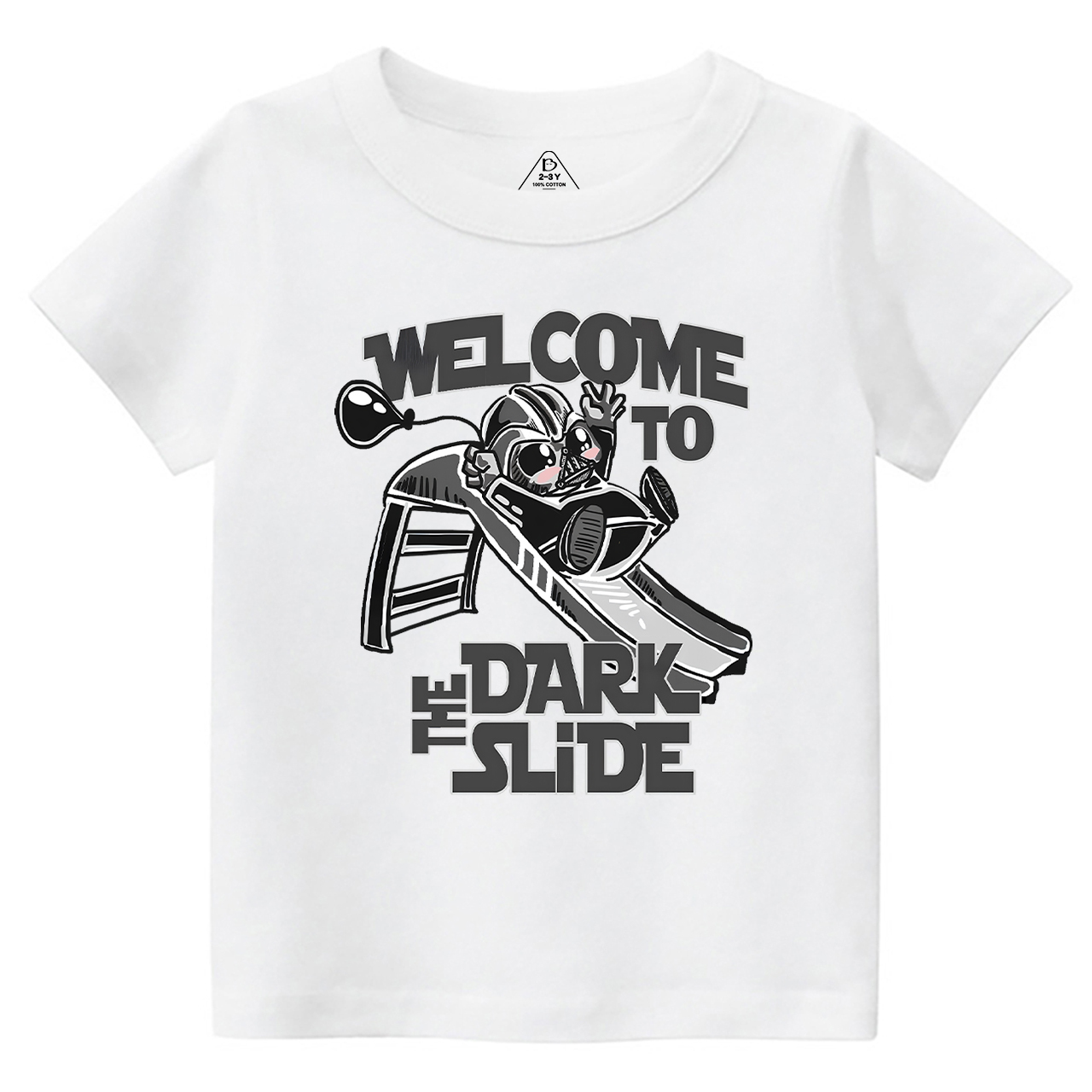 Welcome To The Dark Slide Toddler&Kid's Tees Beepumpkin