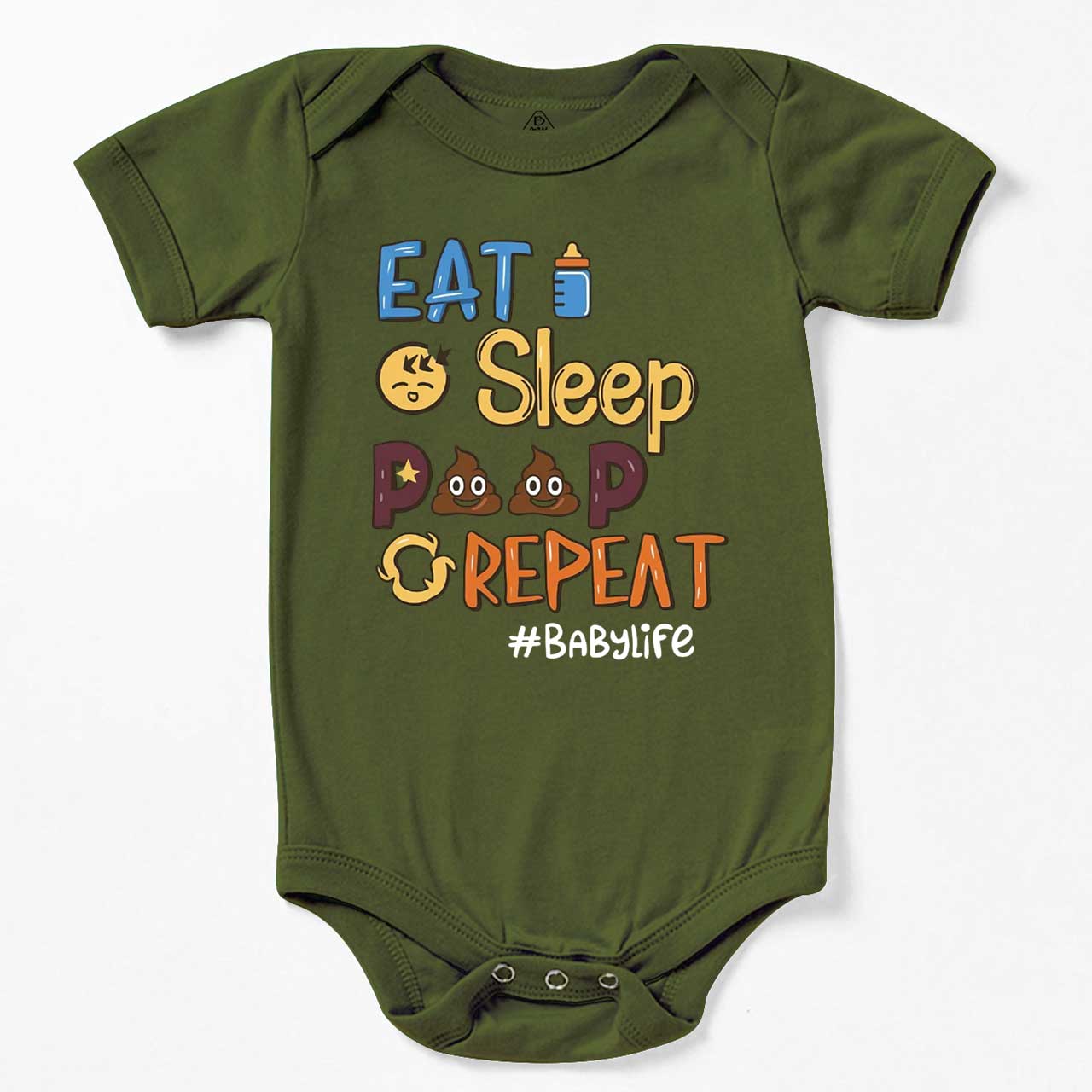 Eat Sleep Poop Repeat Bodysuit Beepumpkin 7
