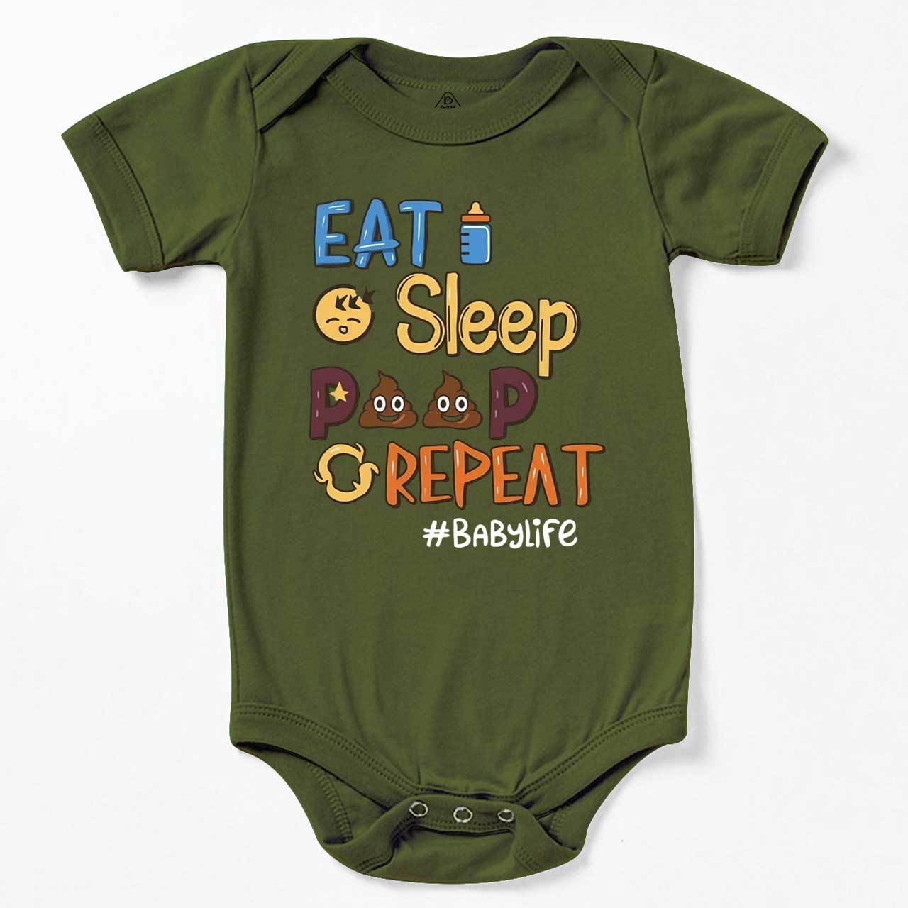 Eat Sleep Poop Repeat Bodysuit Beepumpkin 7
