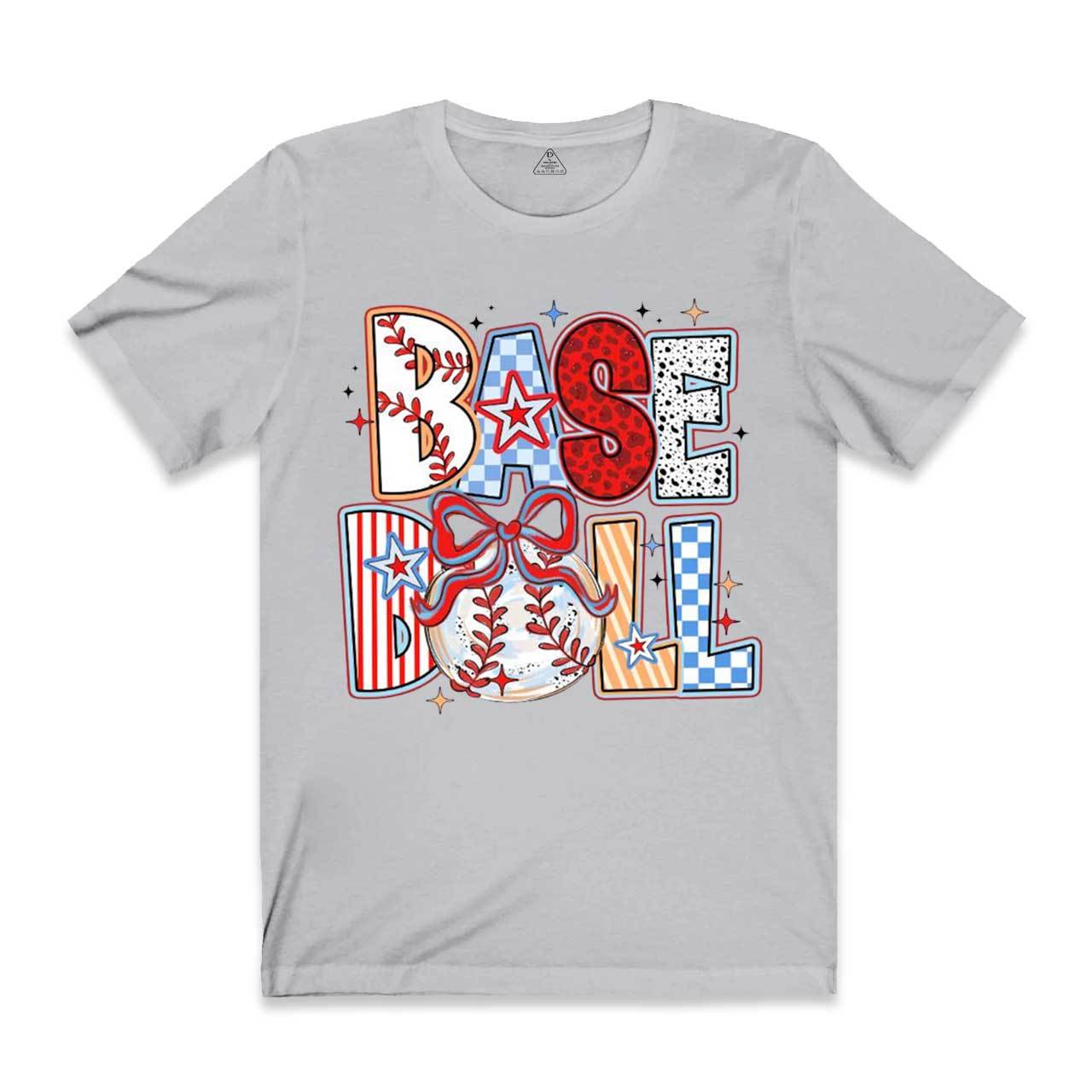 Brushstroke Baseball Mama T-Shirts