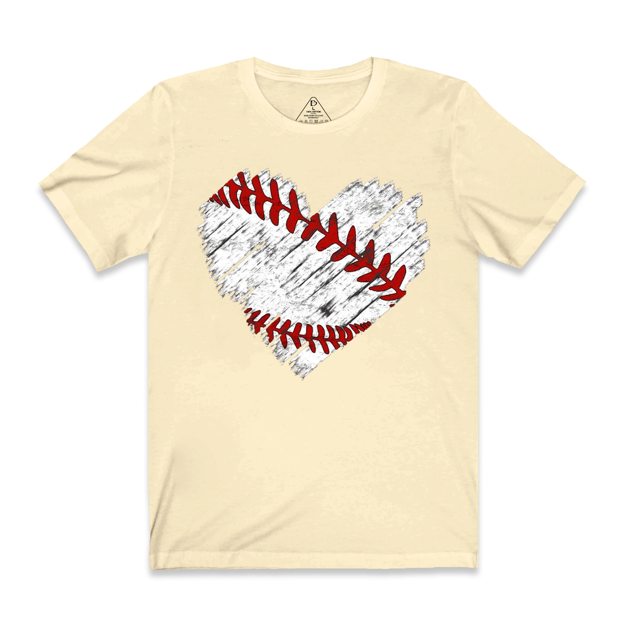 Baseball Distress Heart Mama T-Shirts