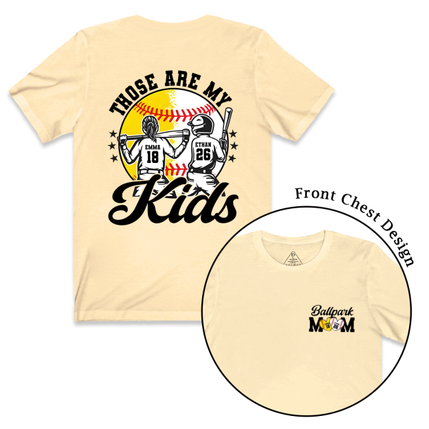Those Are My Kids Baseball Mama T-Shirts