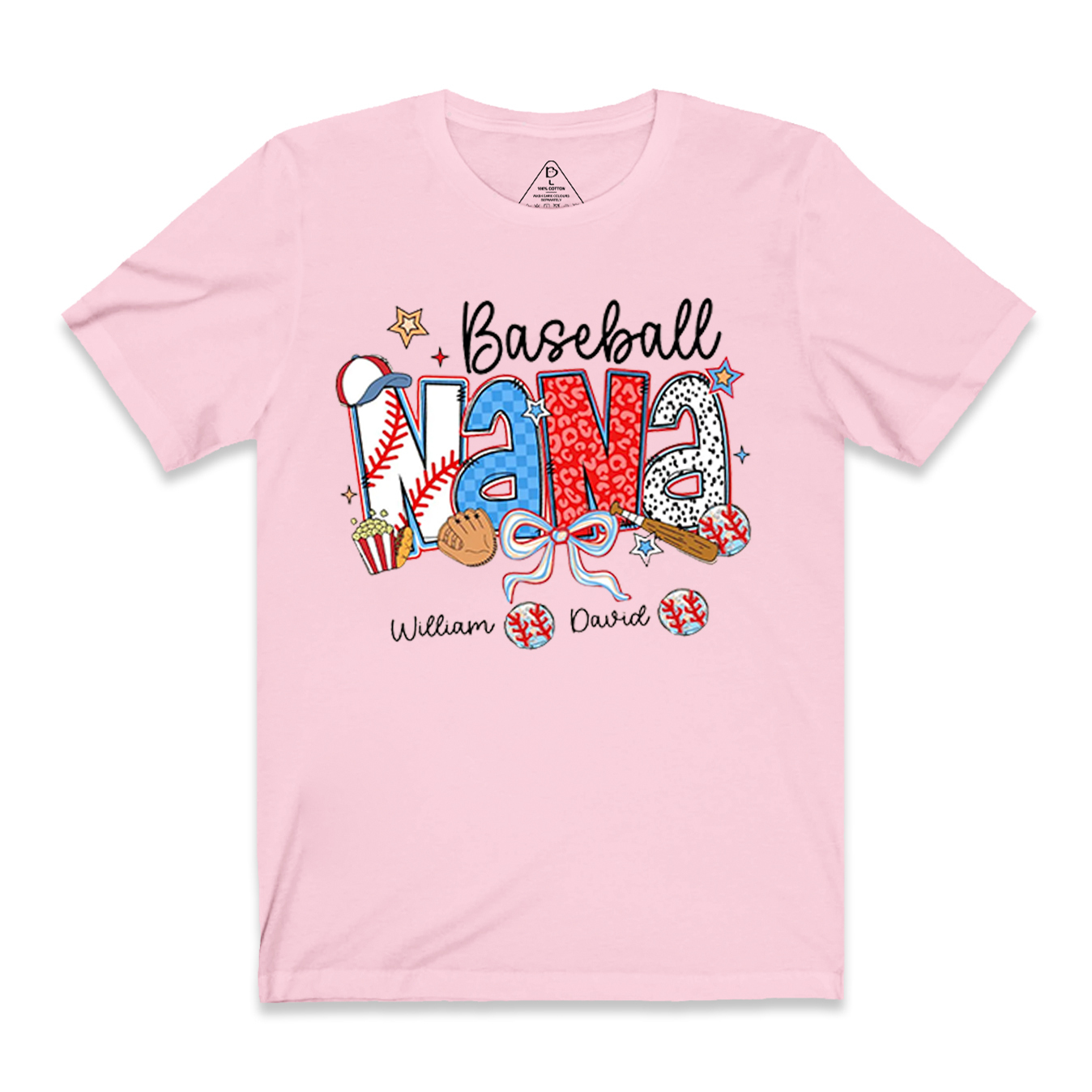 Personalized Baseball Coquette Bow Mama T-Shirts