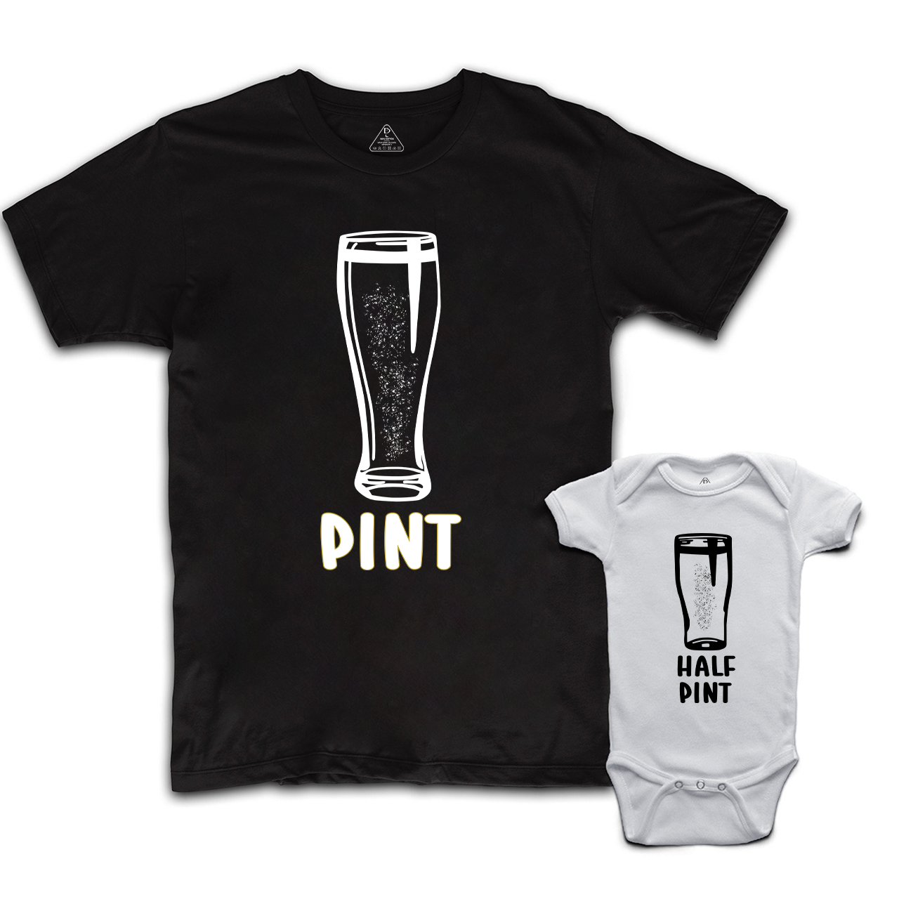 Matching Dad and me Pint & Half Pint Bodysuit & Shirts