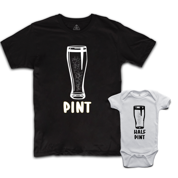 Matching Dad and me Pint & Half Pint Bodysuit & Shirts