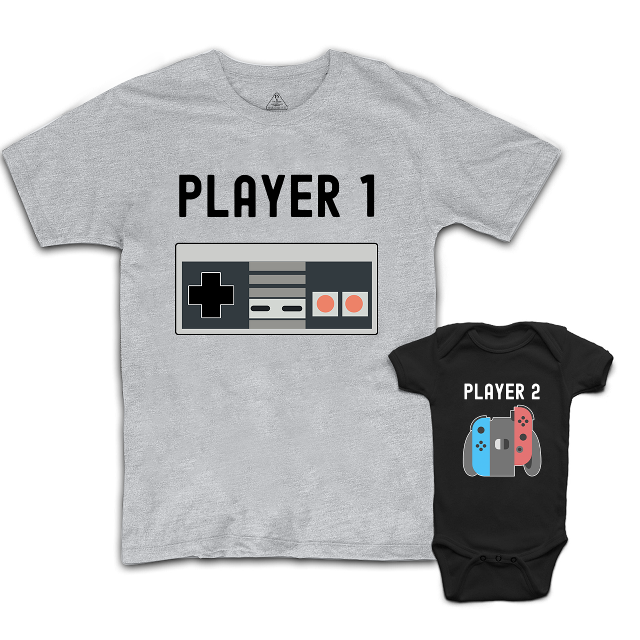 Retro Video Game Dad and me Matching Gift Shirt