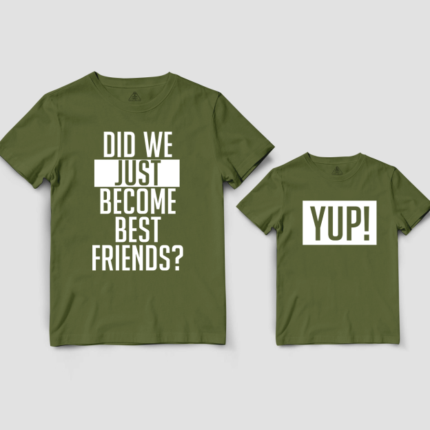 Did We Just Become Best Friends？YUP! Matching Shirts For Dad And Me