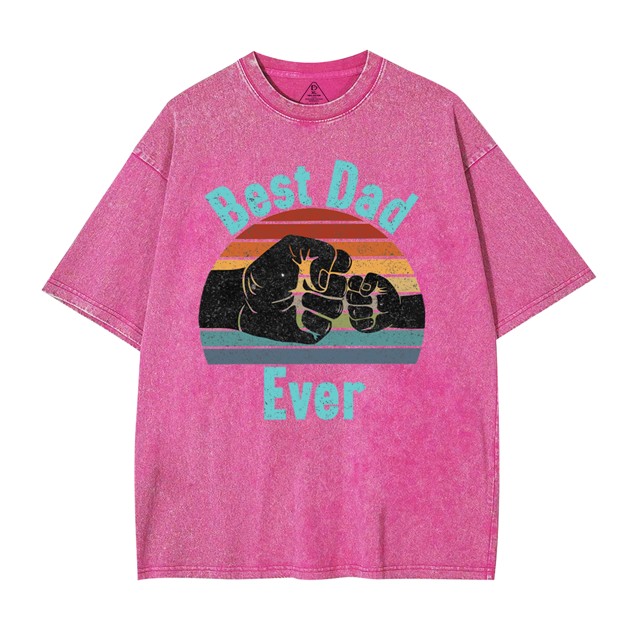 Best Dad Ever Dad Washed T-Shirts