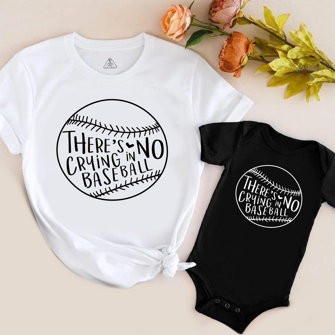 No Crying In Baseball Mom&Me Shirt