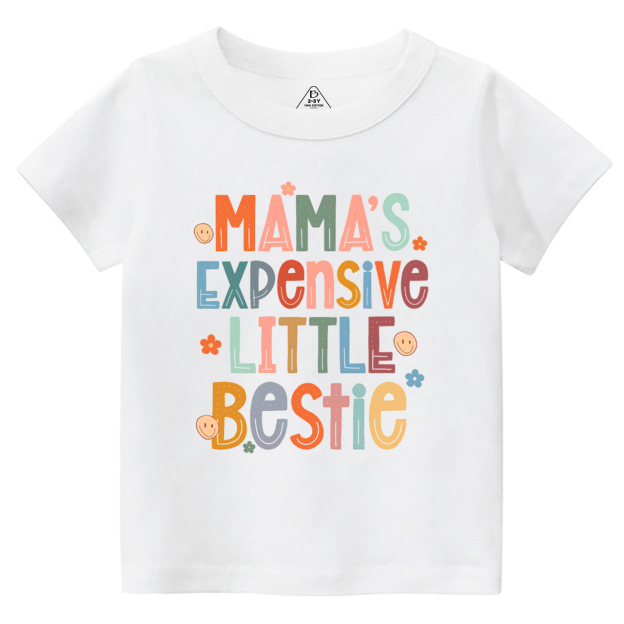 Mama's Expensive Little Bestie Toddler&Kid's Tees Beepumpkin