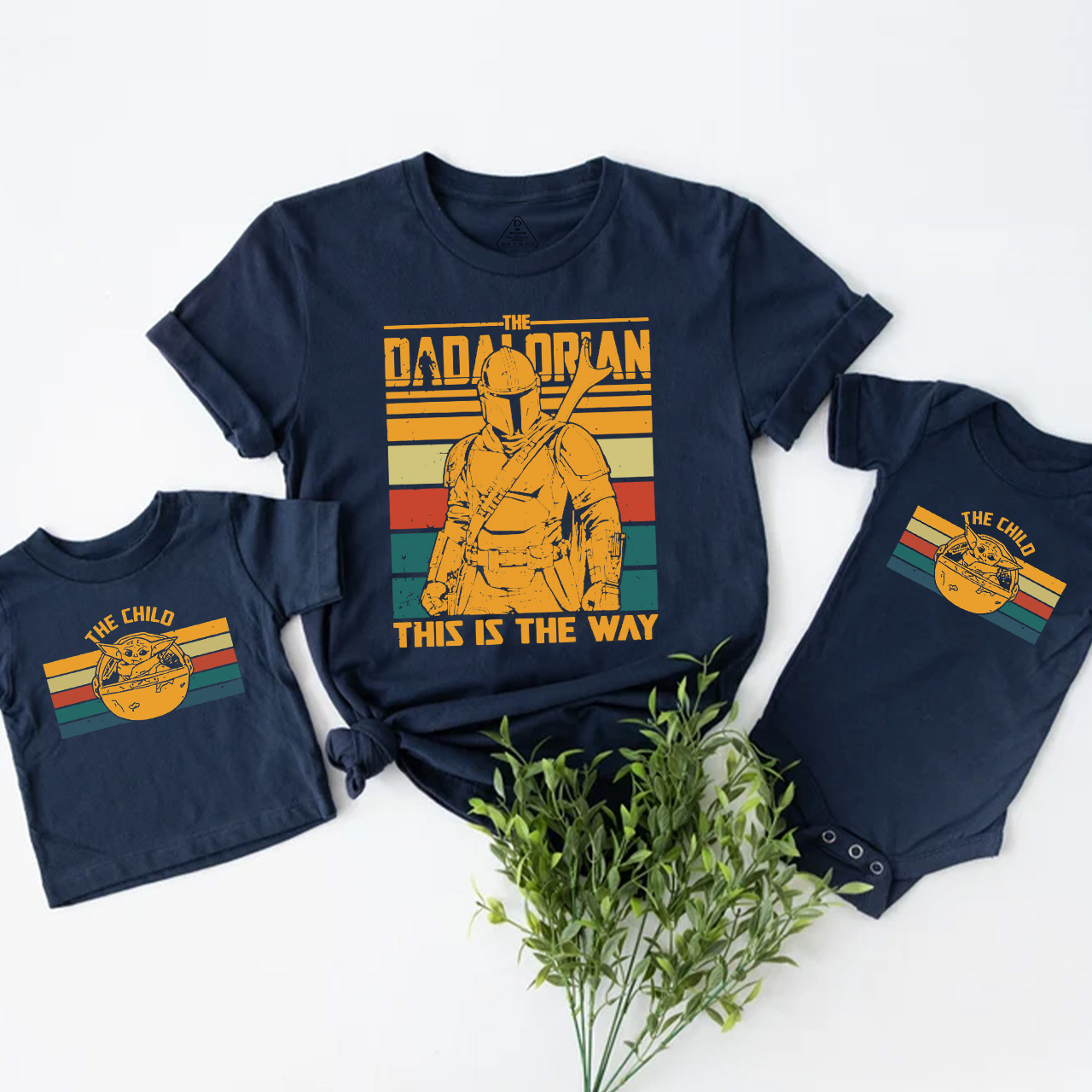 Dadalorian And Mamalorian Family Matching Tees Beepumpkin