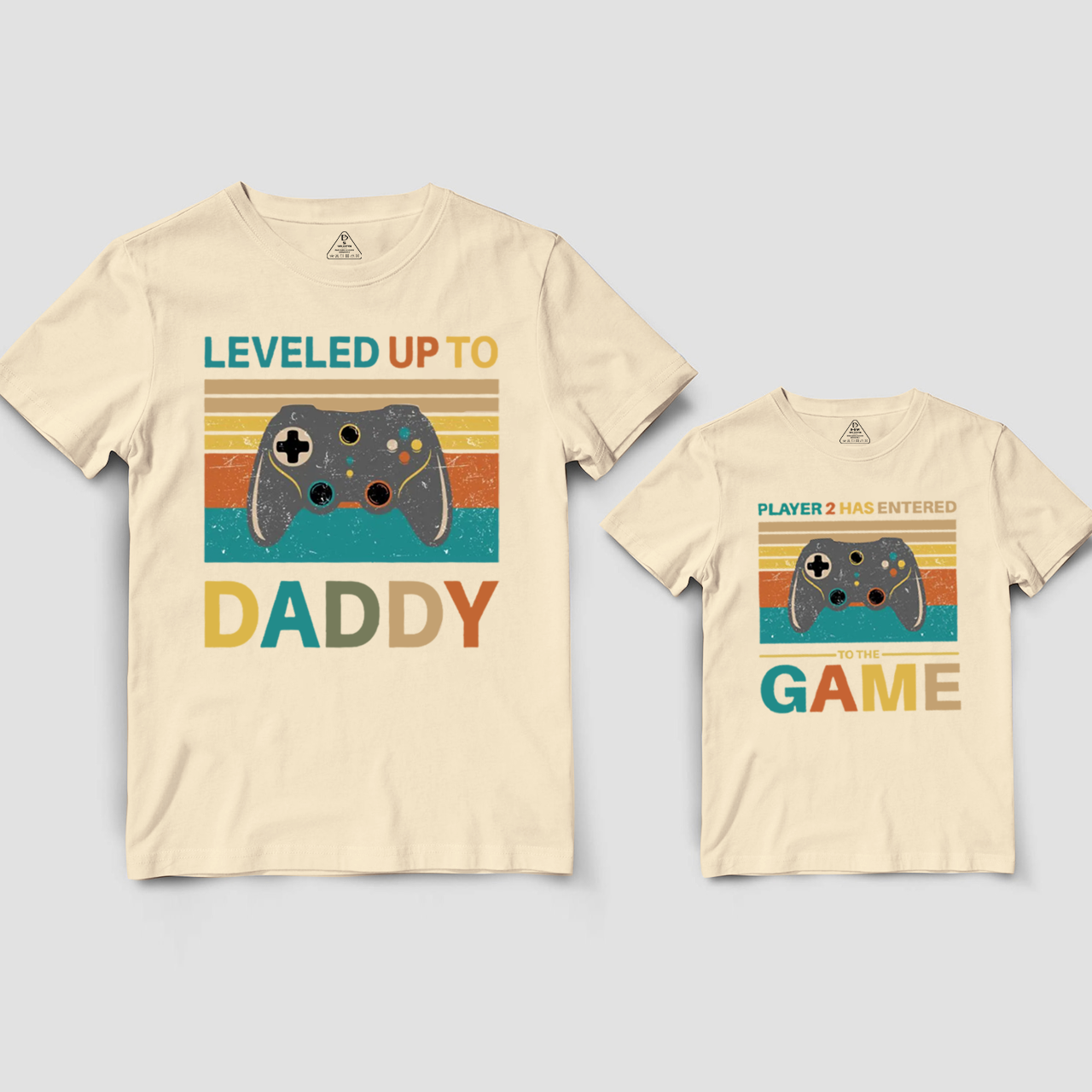 Leveled Up To Daddy Dad&Me Matching Shirts