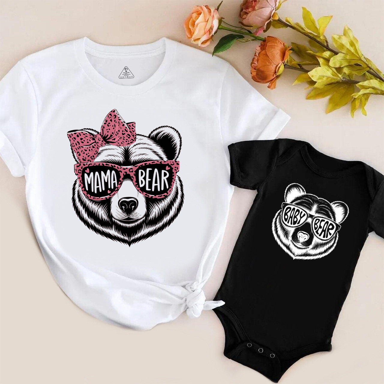 Mama Bear Baby Bear Mom&Me Matching Tees