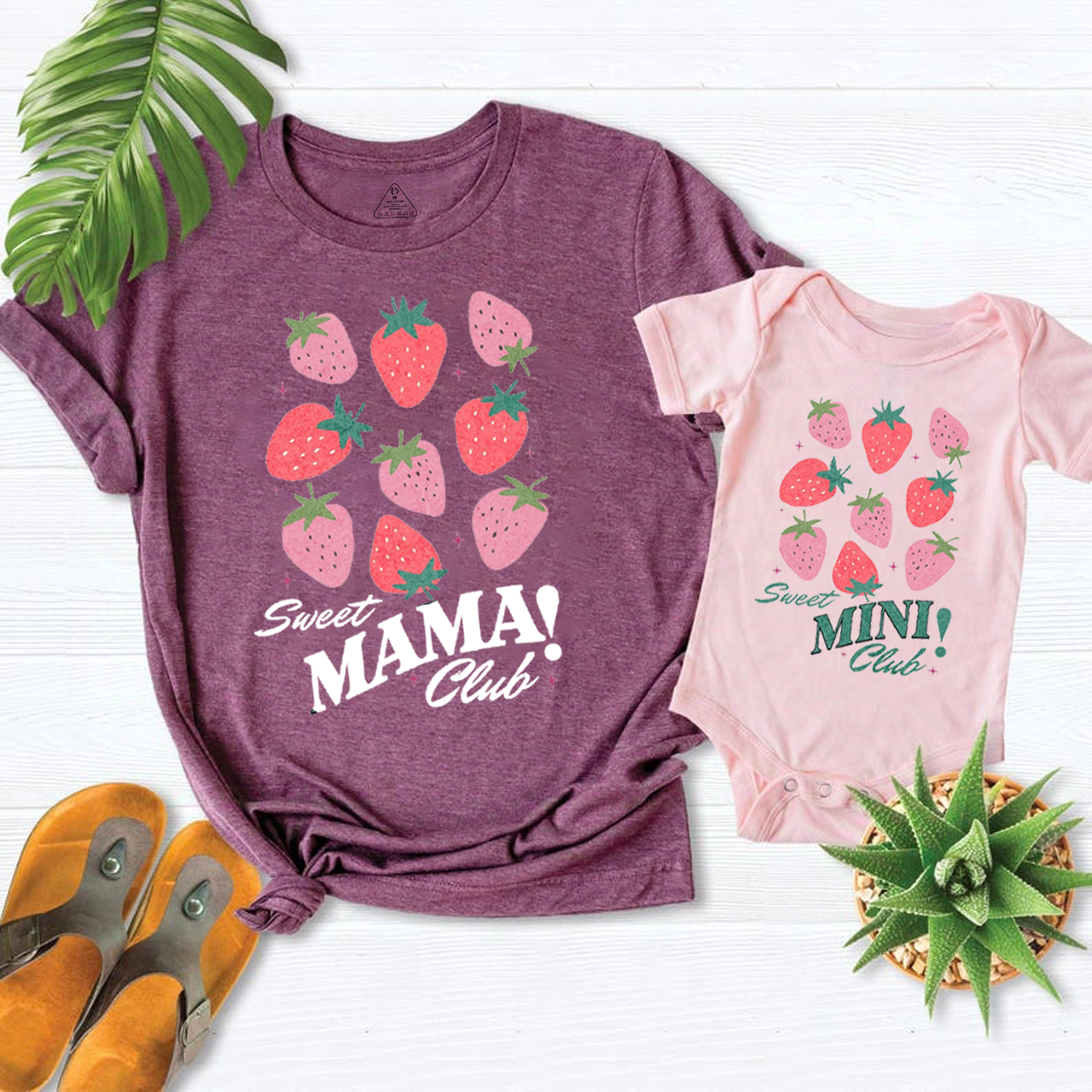 Strawberry Sweet Club Mom&Me Matching Tees