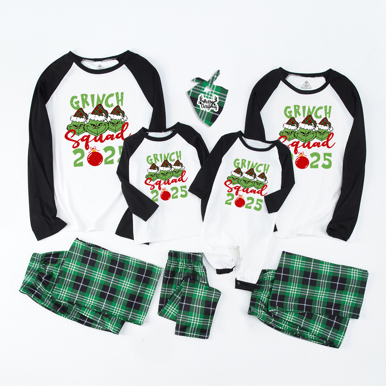 Chirstmas Grinch Squad 2024 Family Matching Pajamas Beepumpkin
