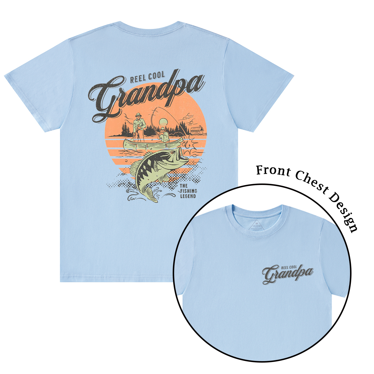 Personalized Cool Dad Fishing T-shirt