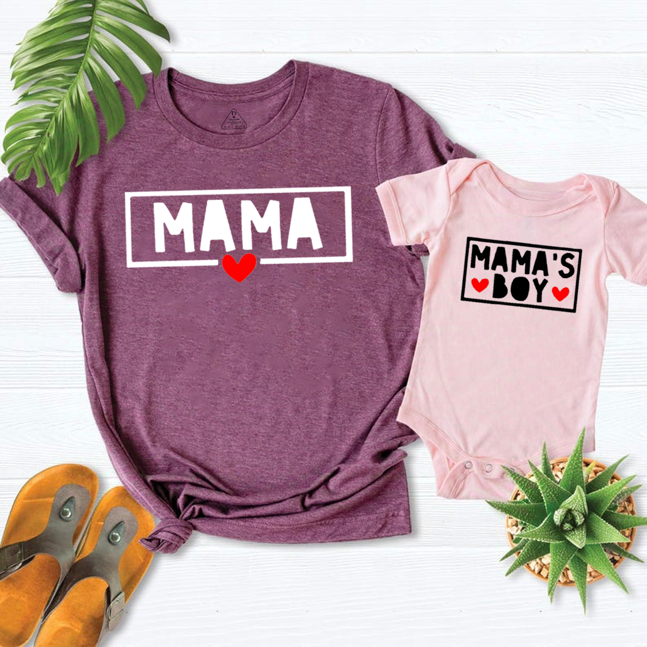 Mama and Mamas Boy Matching Tees