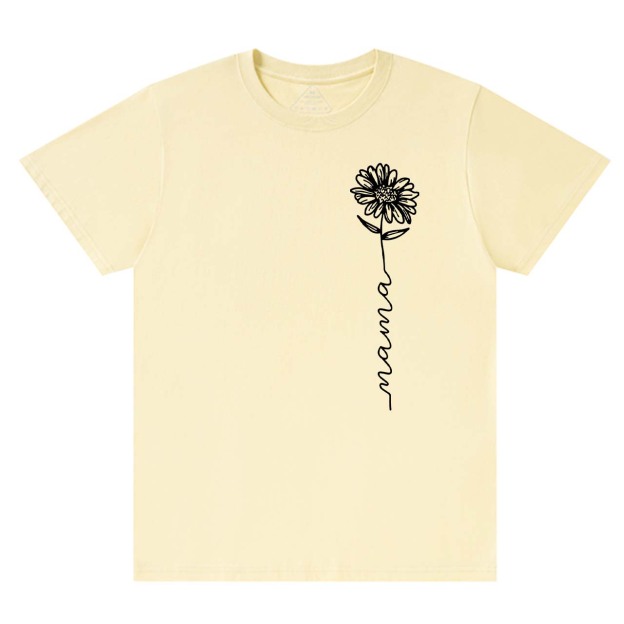 Flower With Mama Retro Gift Shirts