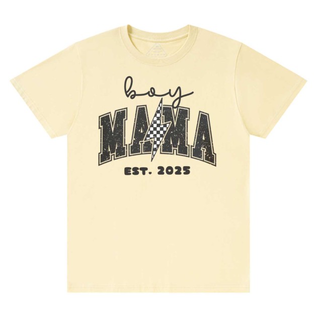Personalized Boy Mama Est Date T-Shirts