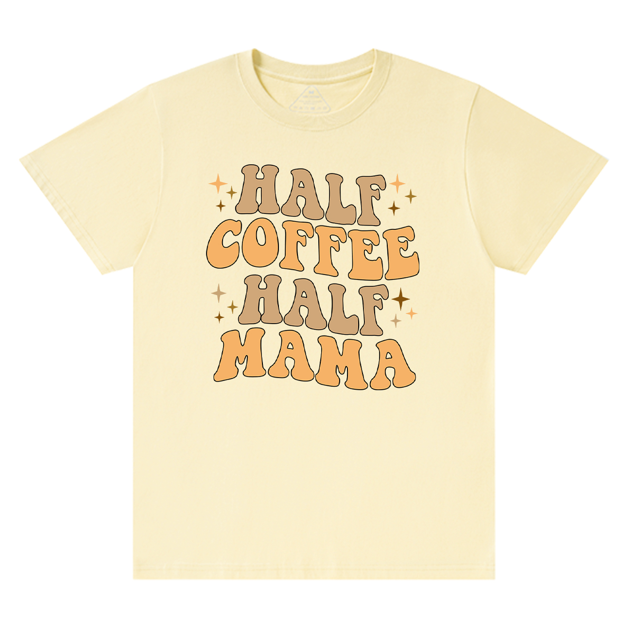 Half Coffee Half Mama Retro Shirt