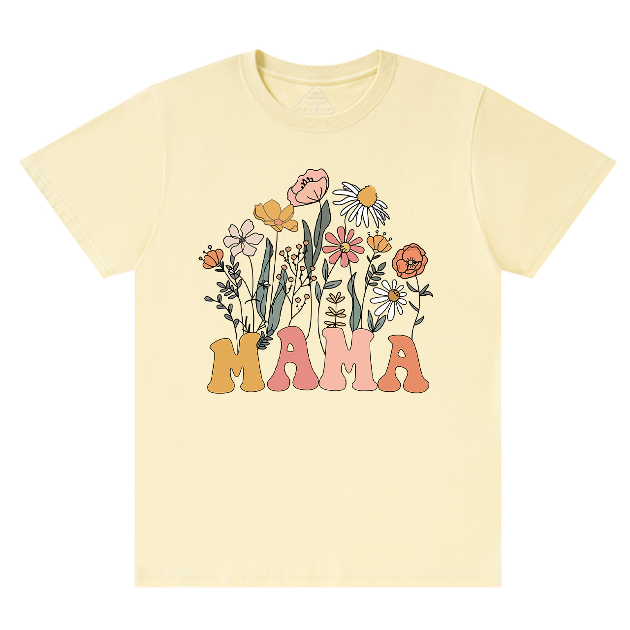 Retro Wildflowers New Mom Gift Shirt