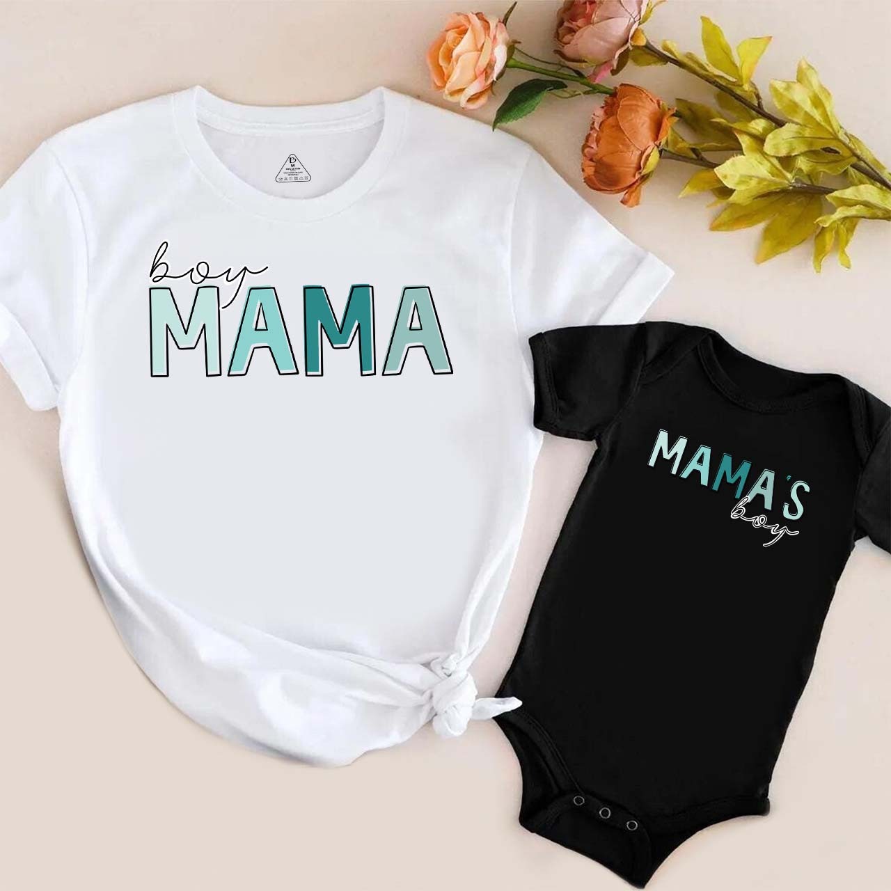 Mama's Boy And Girl Matching Tees