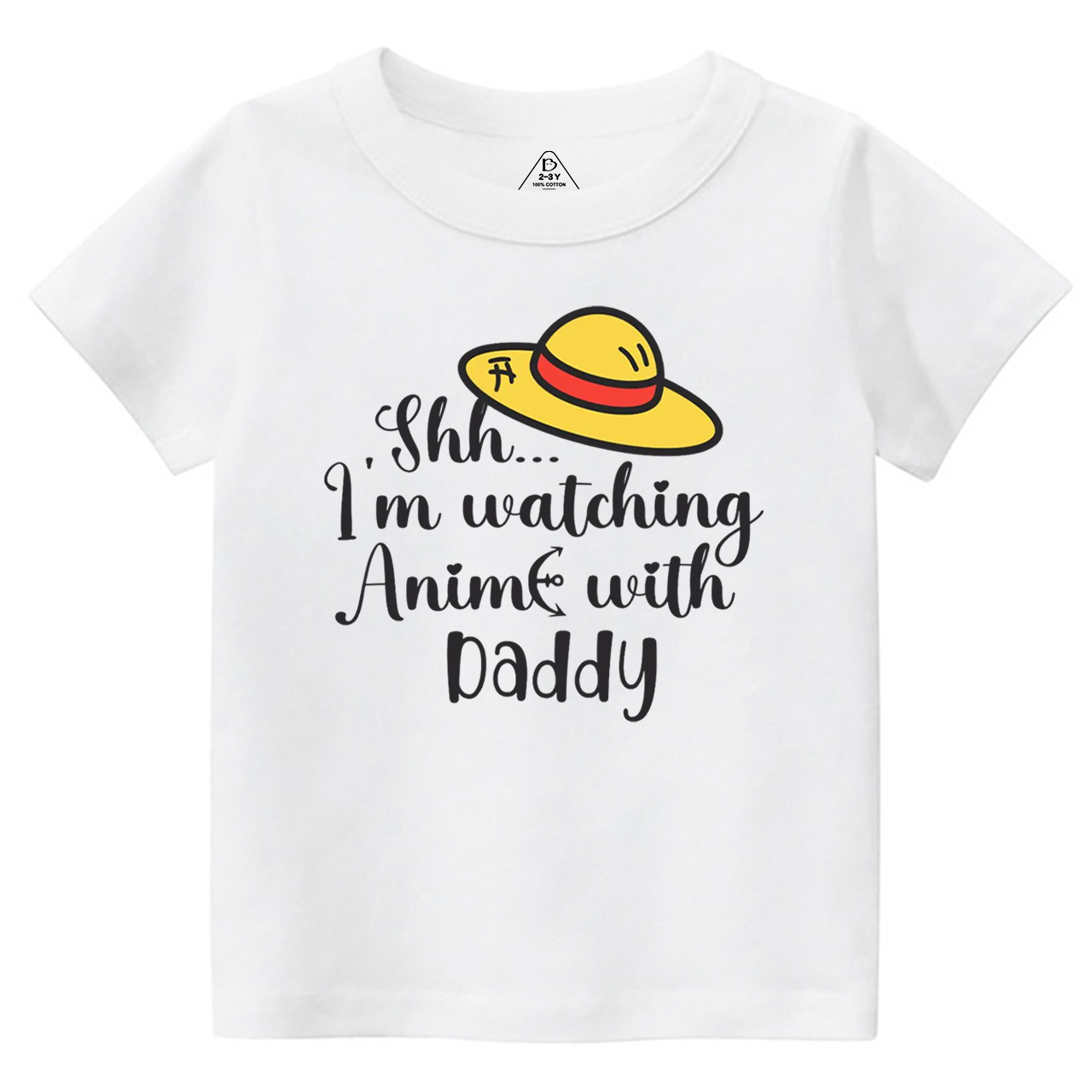 I’m Watching Anime With Daddy Toddler&Kid's Tees Beepumpkin