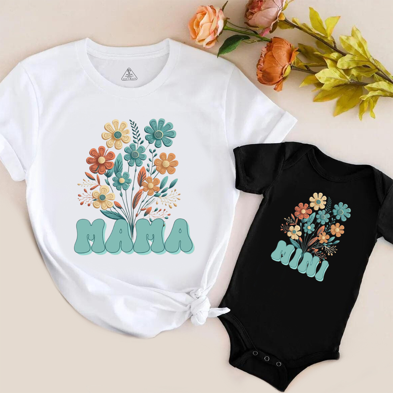 Mama Mini Floral Matching Tees