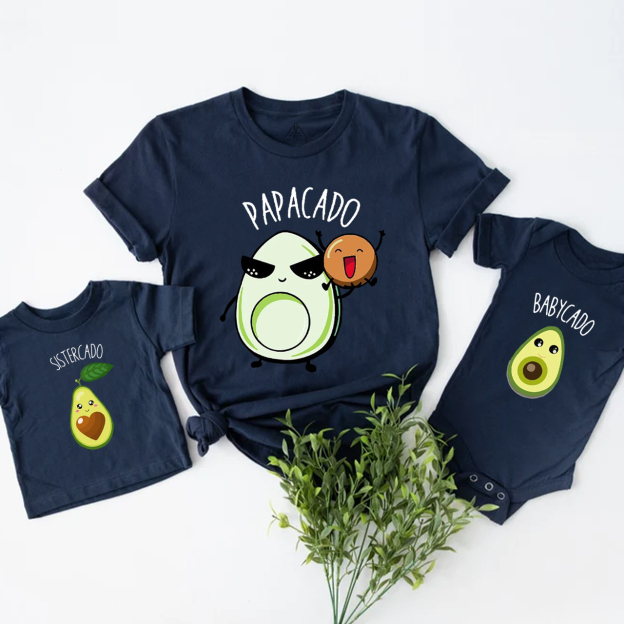 Avocado Couple Pregnancy Announcement Family Matching Tees Beepumpkin