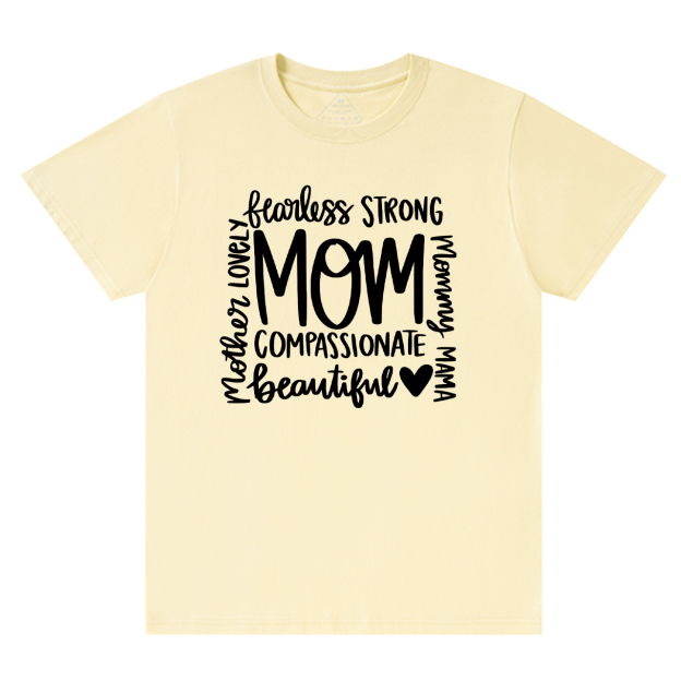 Hand Lettered Mom Quotes Shirt