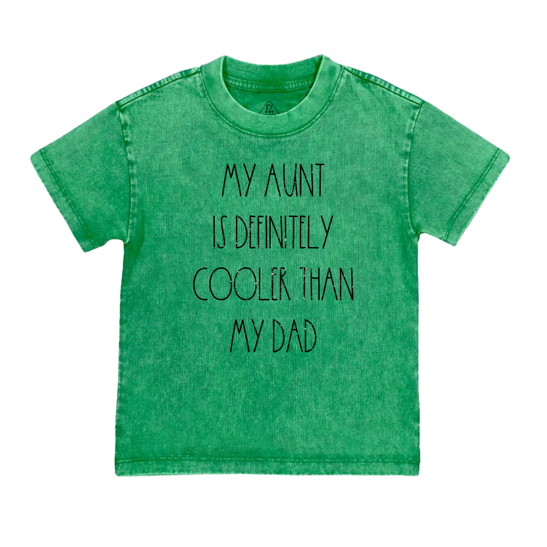 Aunt Is Definitely Cooler Toddler&Kids Washed Tees
