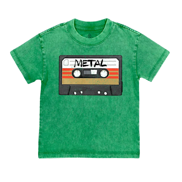 Heavy Metal Music Band Logo Classic Toddler&Kids Washed Tees          