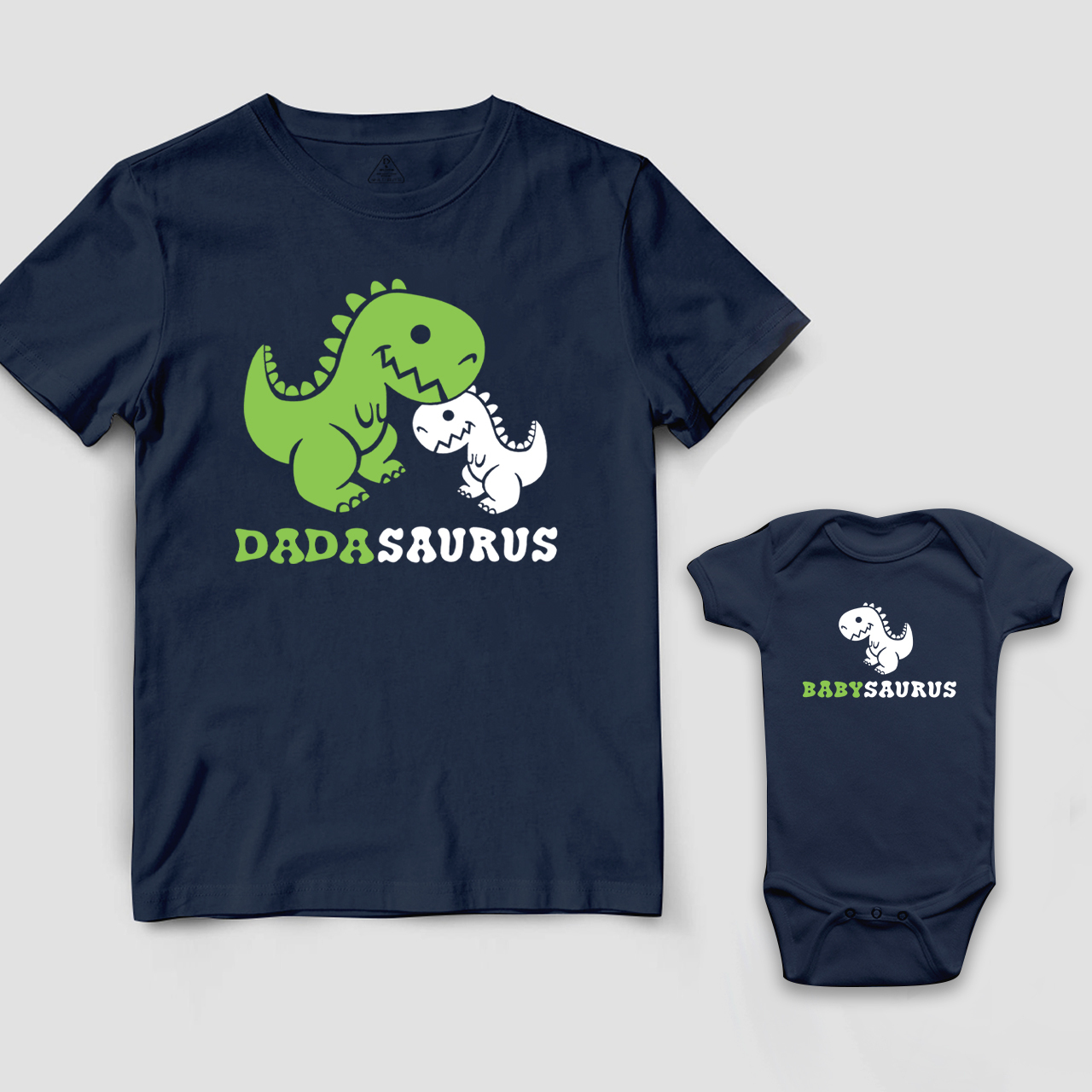 Cartoon Dinosaur Dad&Me Matching Shirts