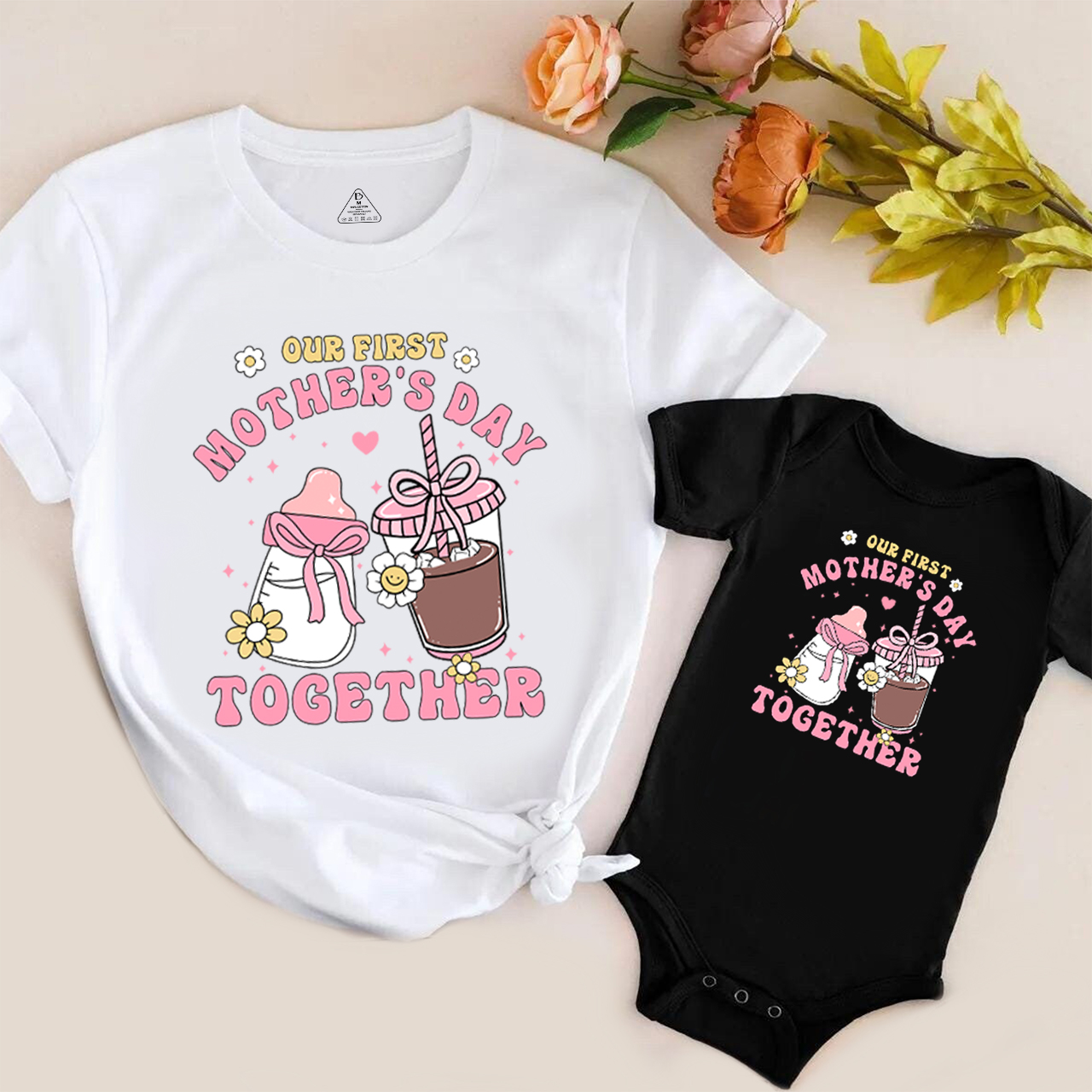 Personalized Our First Mothers Day Together Mom&Me Matching Tees