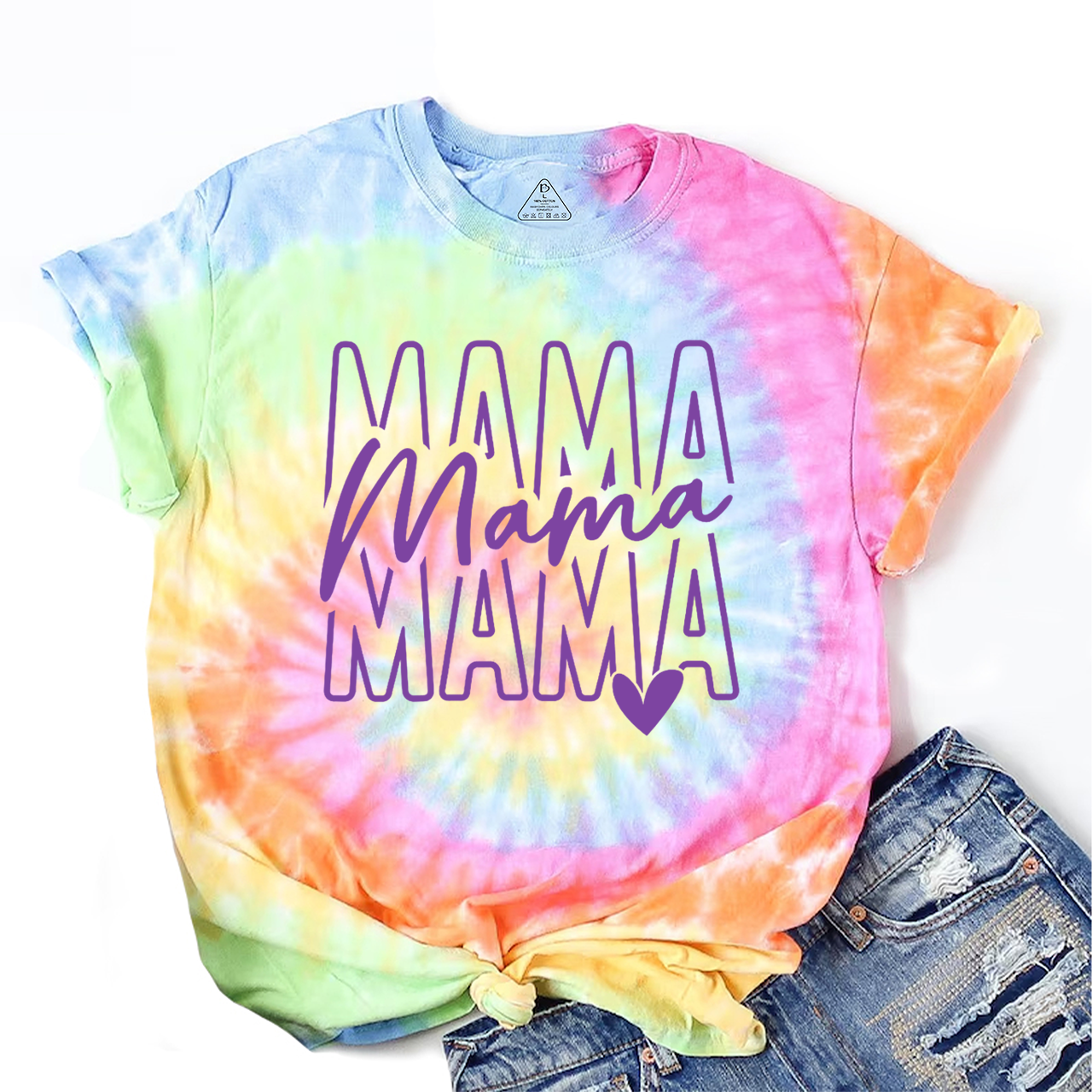 Retro Mama Tie Dye T-Shirts