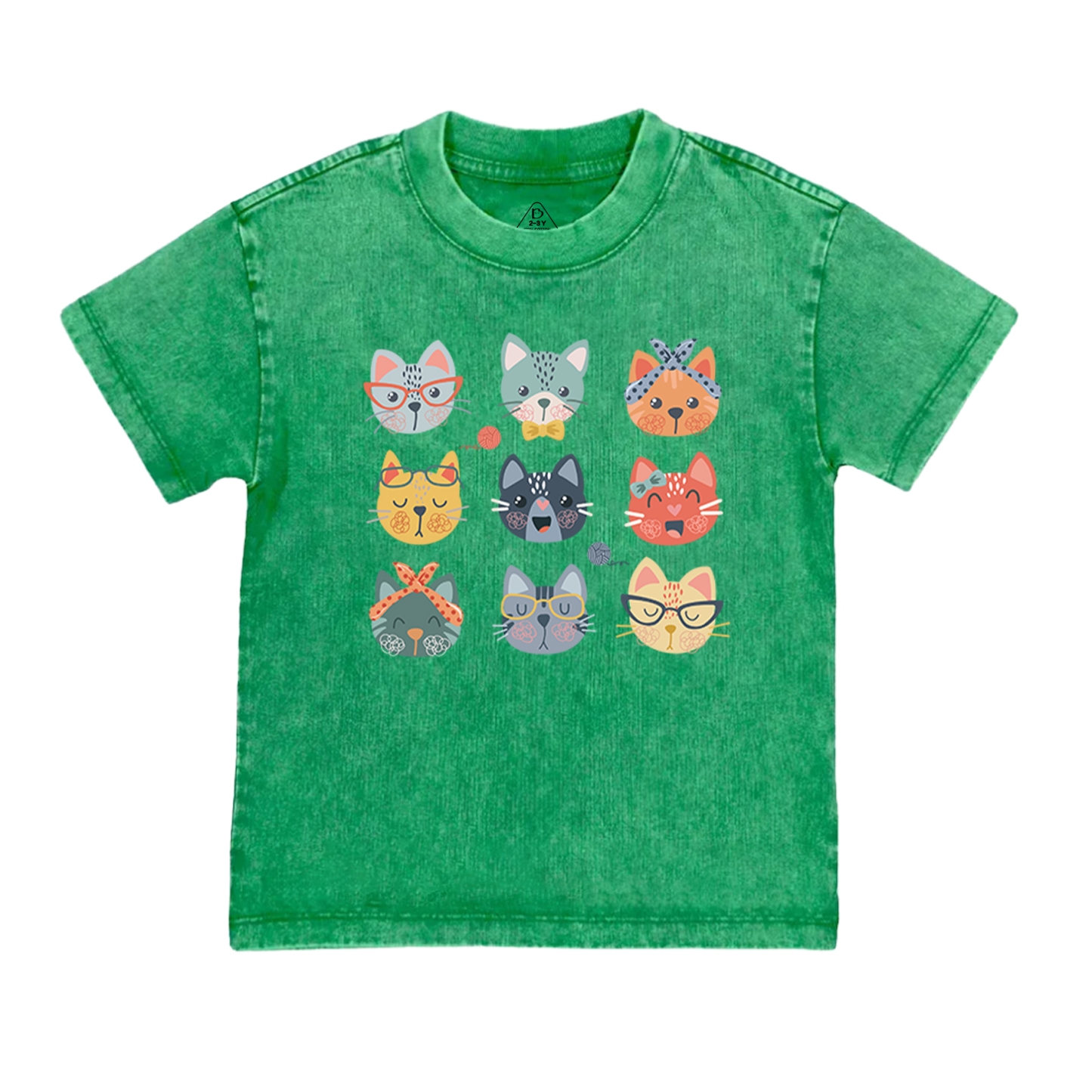 Cute Cat Lover Toddler&Kids Washed Tees