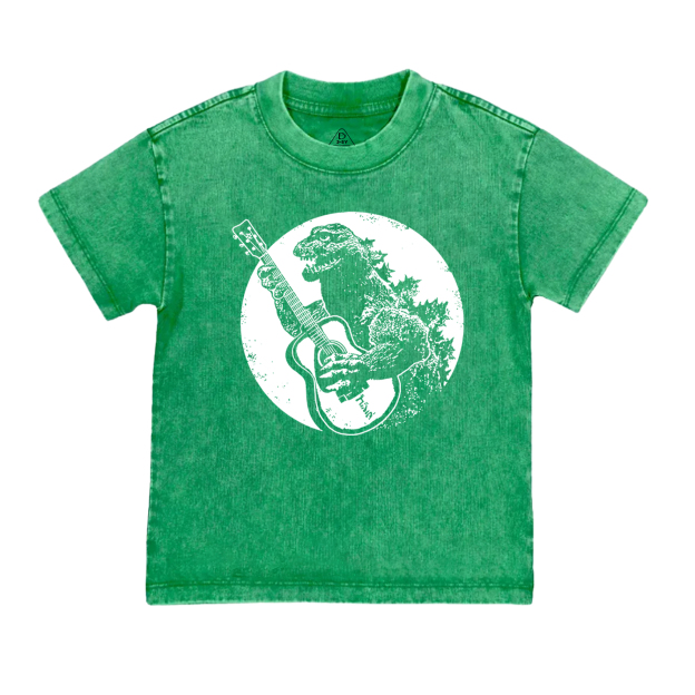  Funny Vintage Guitar Toddler&Kids Washed Tees          