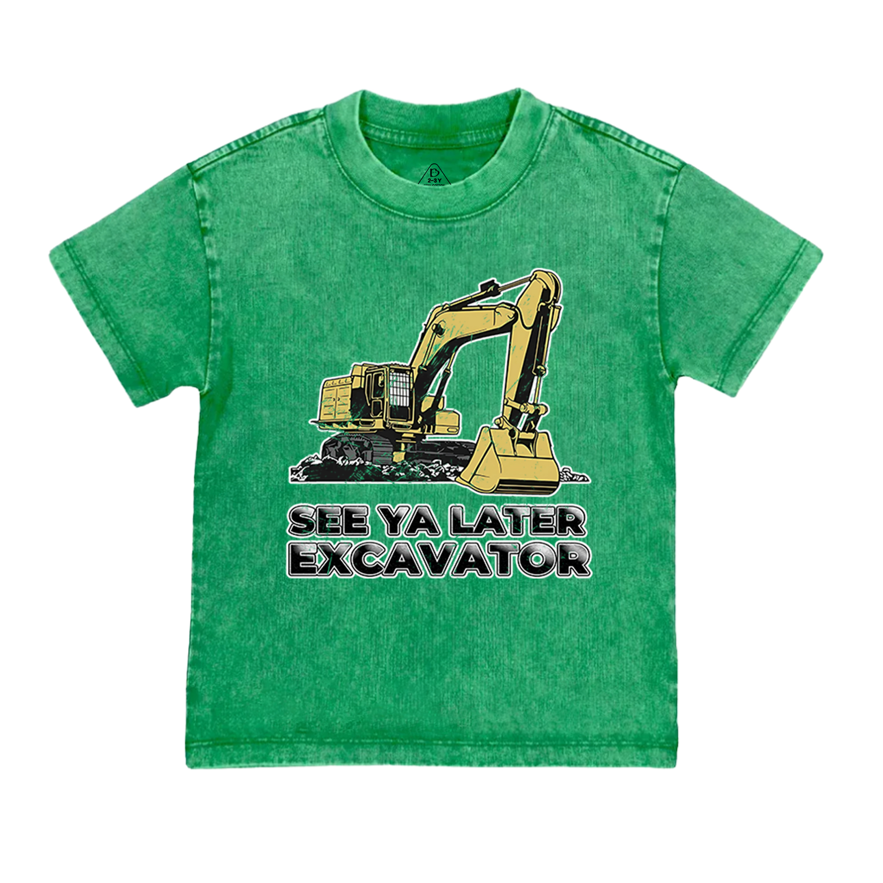 See Ya Later Excavator Toddler&Kids Washed Tees    