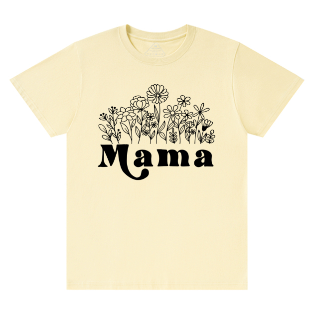 Mama Wildflowers Retro Gift Shirts