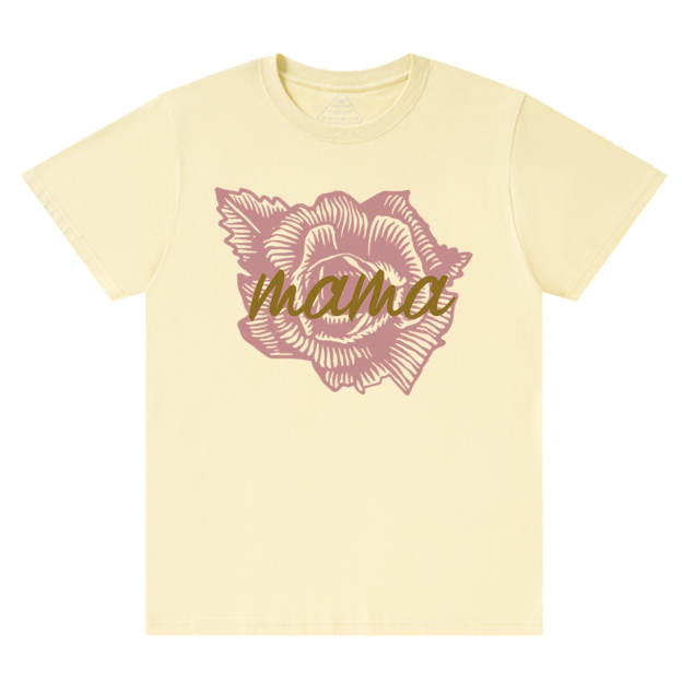 MAMA Flower Design Classic Mom Shirt